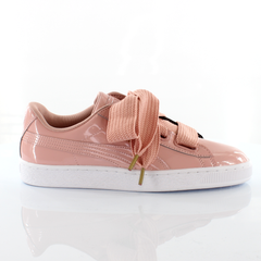 Puma Basket Heart Womens Peach Trainers