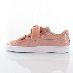 Puma Basket Heart Womens Peach Trainers