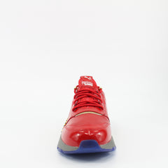 Puma RS-0 Dr Eggman Red Leather Mens Lace Up Trainers 368350 01