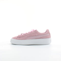 Puma Platform Galaxy Pink Suede Womens Lace Up Trainers 369172 01