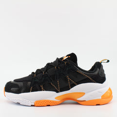 Puma Cell Omega Helly Hansen Black Textile Mens Lace Up Trainers 372516 01