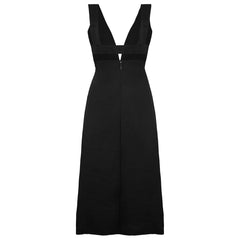 Armani Exchange Asymmetric Womens Black Dress