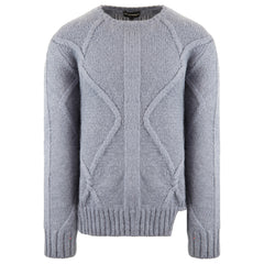 Emporio Armani Knitted Mens Blue Sweater