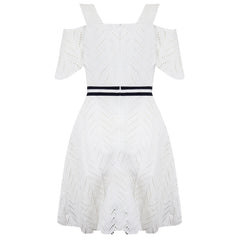 Armani Exchange Womens Off White Summer Dress
