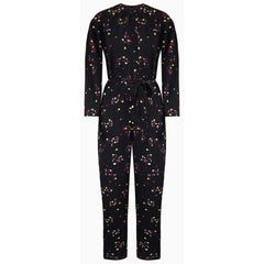 Armani Exchange Patterned Womens Black Jumpsuit