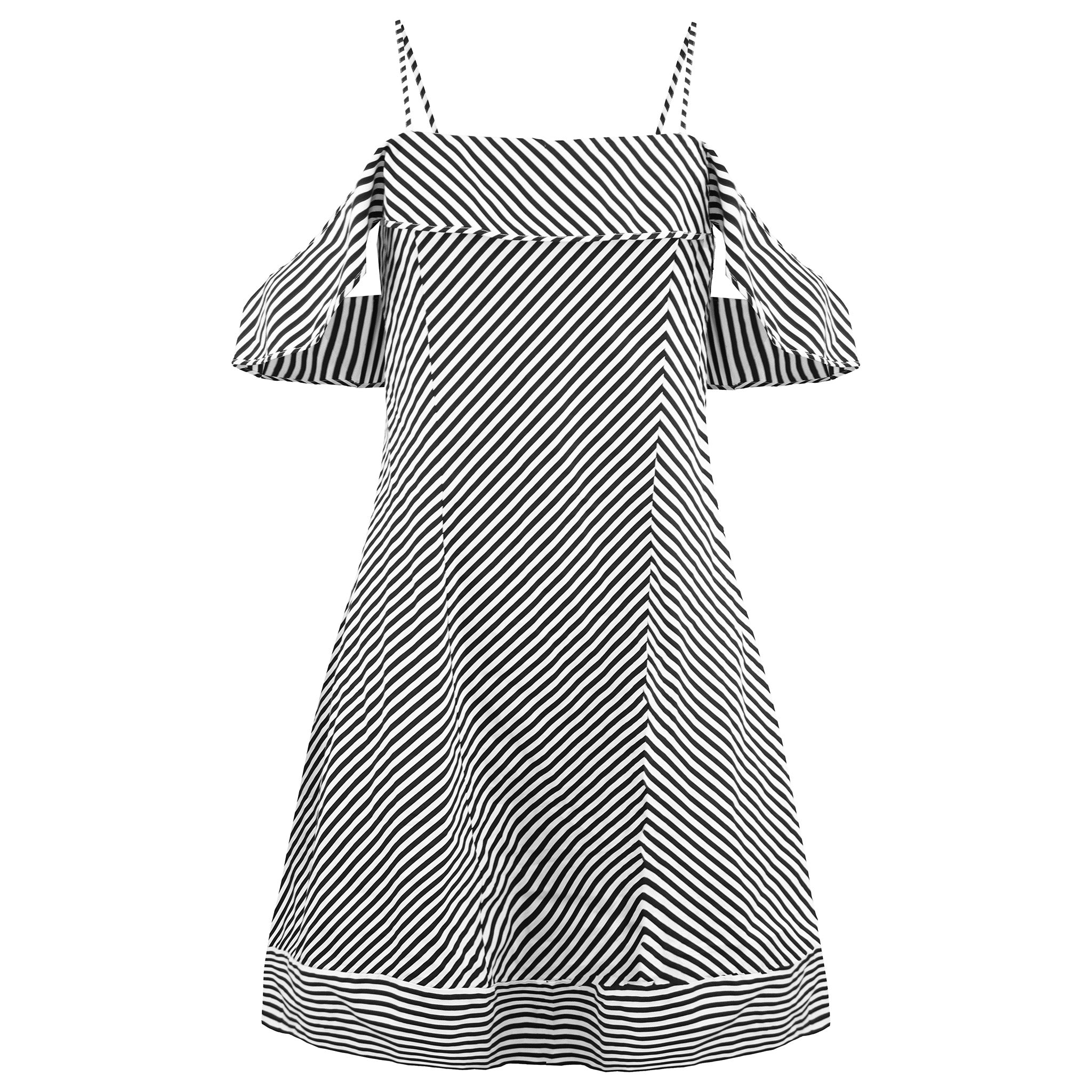 Armani Exchange Womens White/Black Dress Armani Exchange Womens White/Black Dress