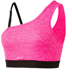 Puma Yogini One Shoulder Womens Fitness DryCell Sports Bra Pink 515149 03 DD23