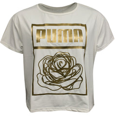 Puma x Careaux Logo Womens White T-Shirt