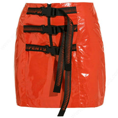 Puma x Rihanna Fenty Womens Orange Mini Skirt