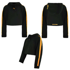 Puma x Rihanna Fenty Womens Black Cropped Hoodie