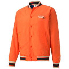 Puma x Randomevent Logo Mens Orange Bomber Jacket