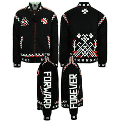 Puma x Jahnkoy Reversible Mens Black/White Bomber Jacket