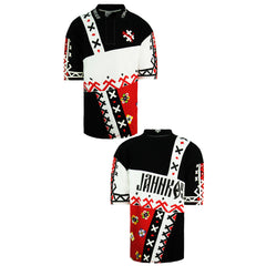 Puma x Jahnkoy Graphic Print All Over Mens Black Polo Shirt