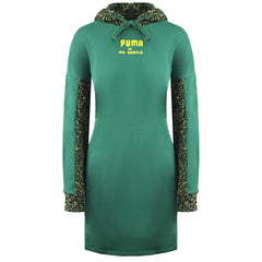 Puma x Mr. Doodle Womens Green Jumper Dress