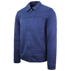 Timberland Brookfield Mountain Rugged Twill Mens Blue Bomber Jacket