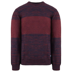 Armani Exchange Colourblock Mens Burgundy Sweater