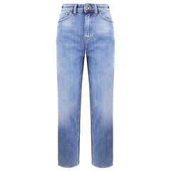 Emporio Armani Regular Fit Mens Washed Blue Jeans