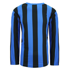 Puma V5.06 Striped Shirt Mens Blue/Black Football Top