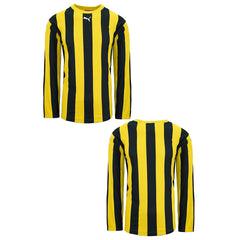 Puma V05.06 Striped Kids Black/Yellow Football Top