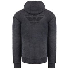 Emporio Armani Mens Dark Grey Hoodie