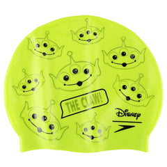 Speedo Disney Toy Story Green Kids Printed Silicone Swim Cap