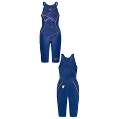 Speedo Fastskin LZR X Openback Kneeskin Kids Navy Swimwear