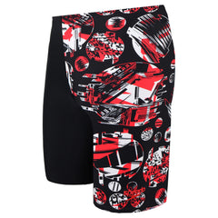 Speedo FlitchAmp All One Leg Kids Black/Red Jammers