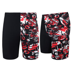 Speedo FlitchAmp All One Leg Kids Black/Red Jammers