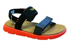 Toms Ray Kids Black Sandals
