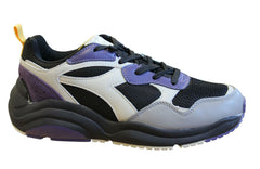 Diadora Whizz Run Mens Black/Purple Trainers