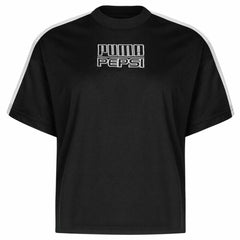 Puma Pepsi X Solid Womens Black Crop Top