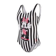 Speedo Minnie Mouse Womens Black/White Swimming Costume
