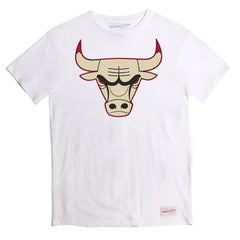 Mitchell & Ness Chicago Bulls Mens White T-Shirt