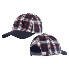 Armani Exchange Blue Red Plaid Baseball Cap 954081 8A163 00474
