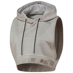 Reebok Combat Glory Womens Grey Cropped Hoodie