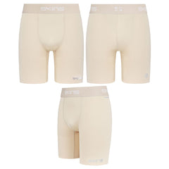 Skins DNAmic Force Mens Natural Beige Compression Shorts