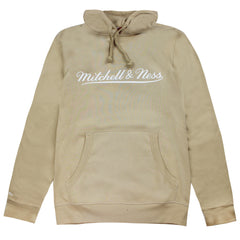 Mitchell & Ness Script Logo Mens Khaki Hoodie