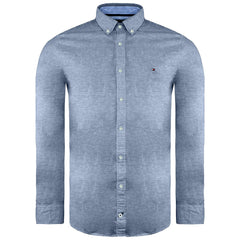 Tommy Hilfiger Long Sleeve Collared Light Blue Mens Oxford Shirt MW0MW06053 406
