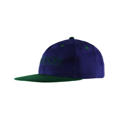 Slazenger Flat Brim Mens Dark Purple/Green Cap