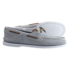 Sperry A/0 2-Eye Mens Grey Boat Shoes
