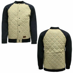 Vans Off The Wall Plain Mens Cream/Navy Bomber Jacket