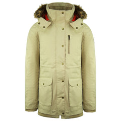 Vans Off The Wall Plain Womens Beige Parka Jacket