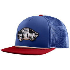 Vans Off The Wall Logo Mens Blue/Red Cap