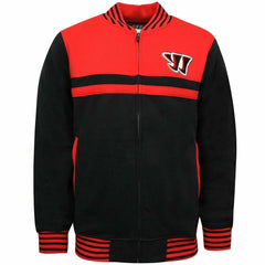 Warrior Graphic Mens Black/Red Bomber Jacket