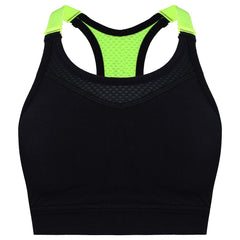Xinx Performance Womens Black/Yellow Flash Sports Bra
