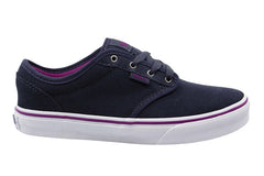 Vans Off The Wall Atwood Kids Navy Plimsolls
