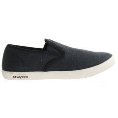 Seavees Baja Slip On Standard Womens Black Plimsolls