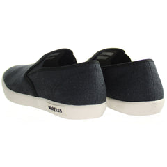 Seavees Baja Slip On Standard Womens Black Plimsolls