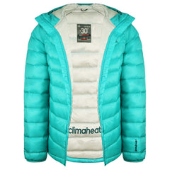 Adidas Performance ClimaHeat Zip Up Mint Womens Padded Jacket F96091 VIVID/MINT