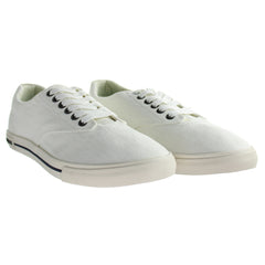 SeaVees Hermosa Surfwash Mens White Plimsolls